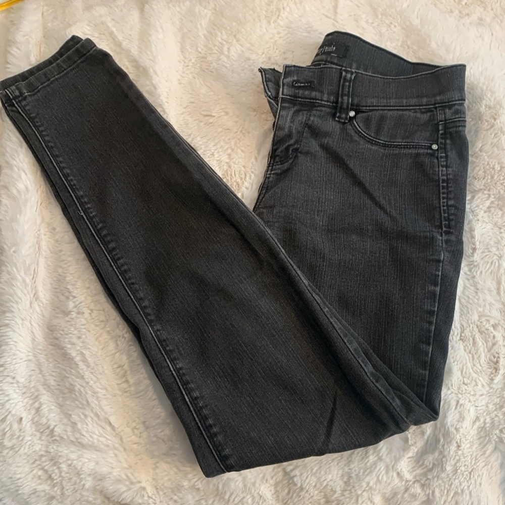 WHBM black wash stretch denim jeans XS R